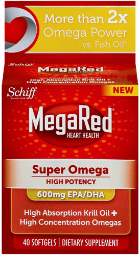 MegaRed® Super Omega EPA/DHA Krill Oil - 600 mg Softgels